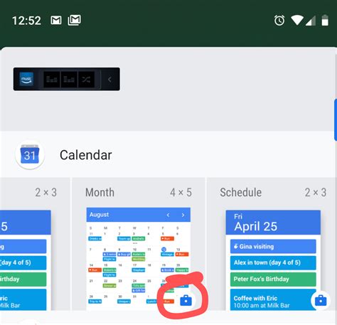 Does Google Calendar Have A Widget