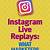 does instagram tell someone if you watch their live replay