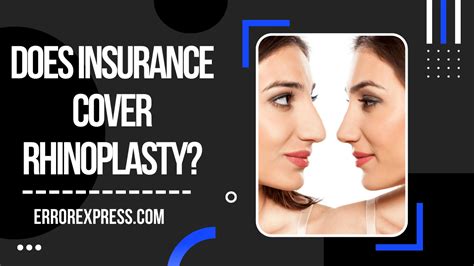 does insurance cover rhinoplasty