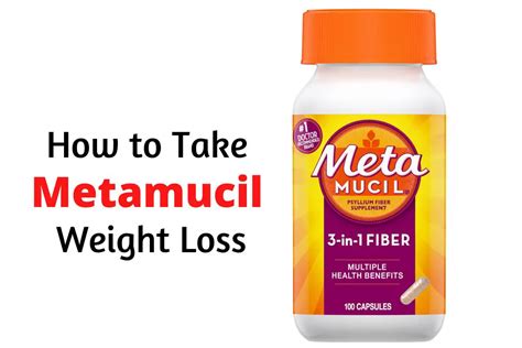 does metamucil help with weight loss