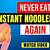 does noodles increase belly fat