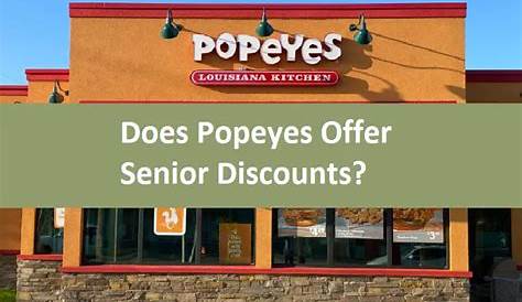 Does Popeyes Give Senior Discount