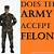 does the army take felons