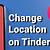 does tinder update location in the background