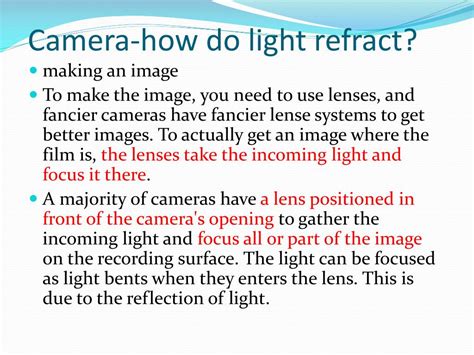 Does A Camera Reflect Or Refract Light