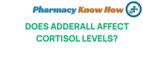 does adderall raise cortisol