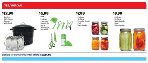 Does Aldi Have Canning Supplies