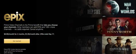 Does Amazon Prime Include Epix