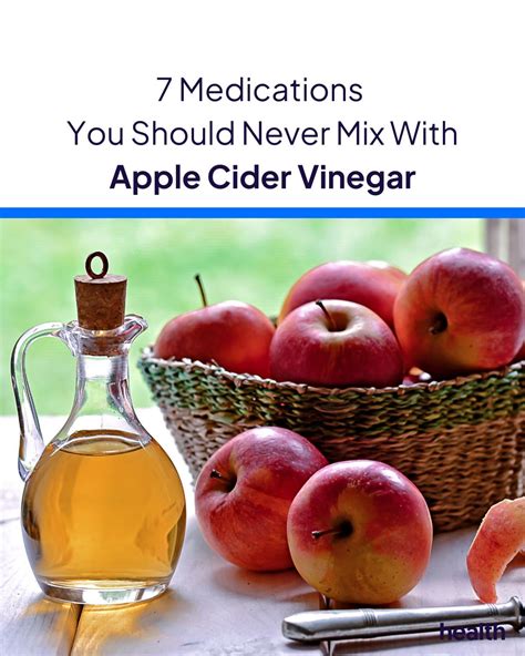 does apple cider vinegar interact with anything