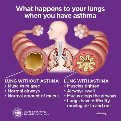 does asthma damage lungs