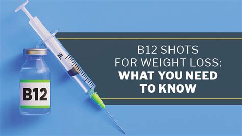 Does B12 Injections Help Lose Weight