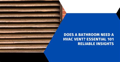 Does Bathroom Need Hvac