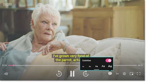does bbc iplayer have subtitles