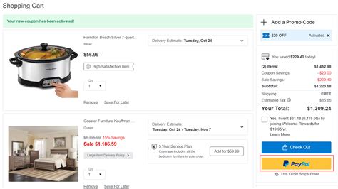 Does Bed Bath And Beyond Use Paypal