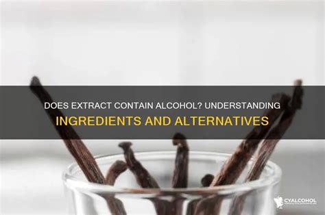 Does Brandy Extract Contain Alcohol