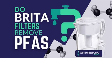 does brita remove pfas from water