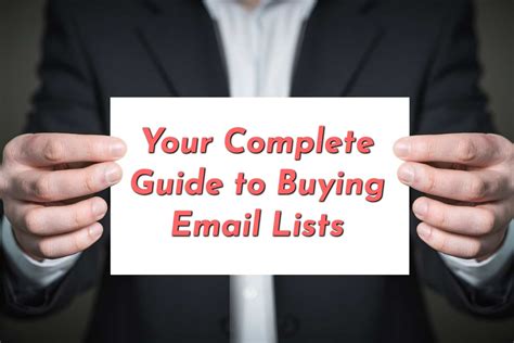 does buying email lists work