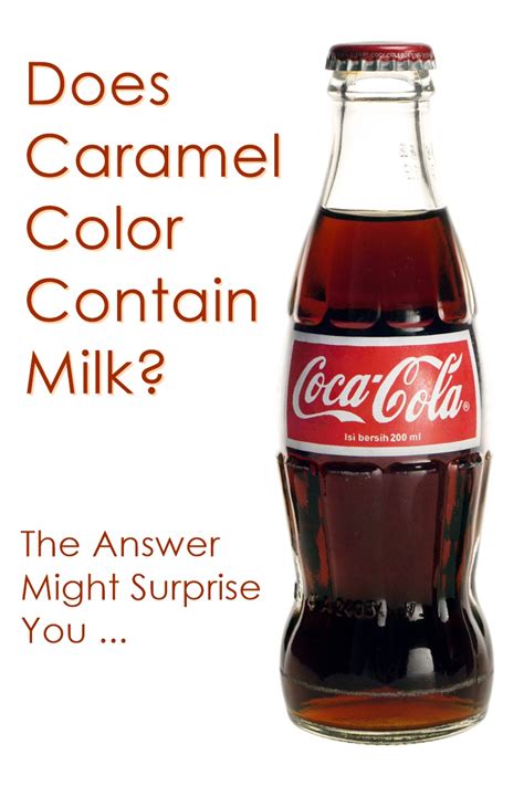 does caramel color have dairy