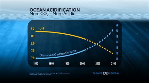 does carbon dioxide increase ph
