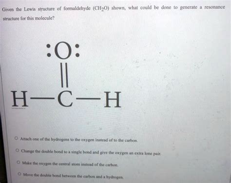 does ch2o have hydrogen bonding