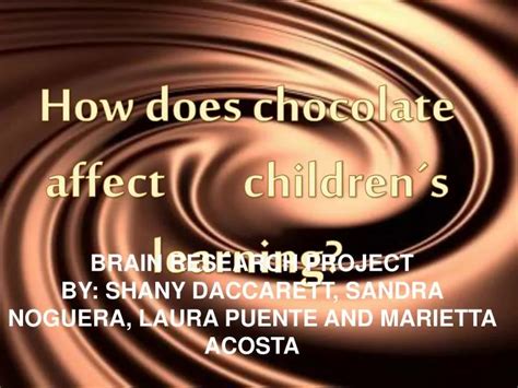 Does Chocolate Affect Children's Behaviour