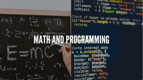 does computer programming involve math