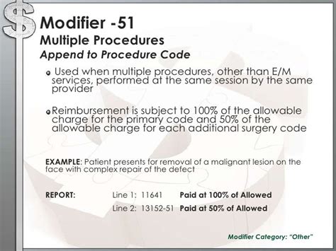 does cpt code 97110 require a modifier