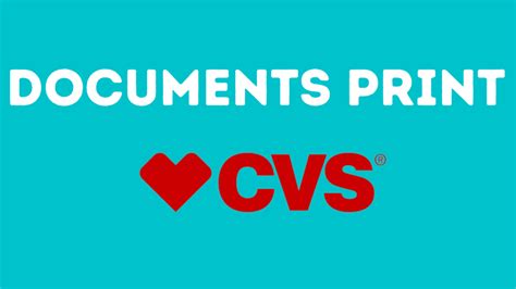 does cvs print documents