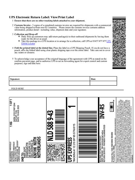 does cvs print return labels