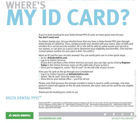 does delta dental send insurance cards