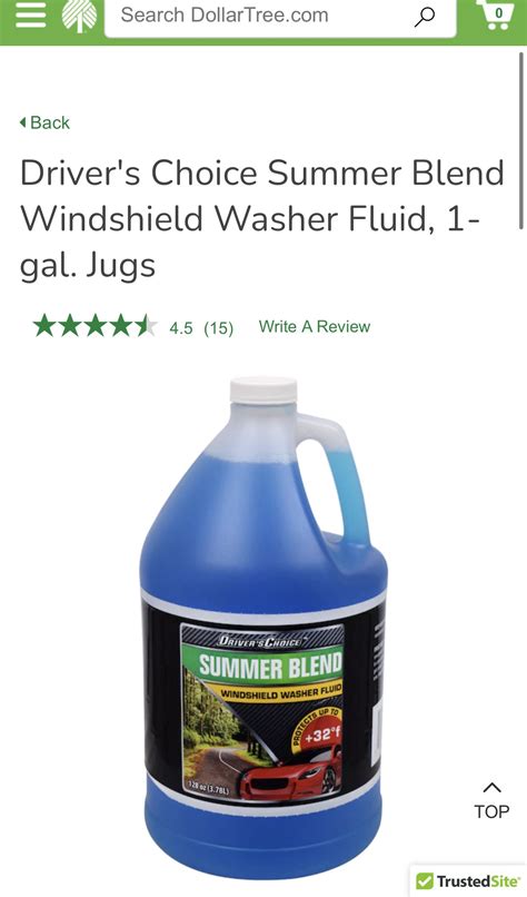 Does Dollar General Have Windshield Washer Fluid