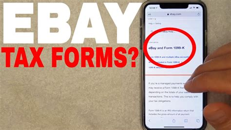 Does Ebay Send Tax Forms