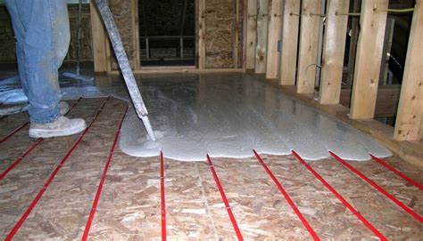 does engineered floor float above radiat heat