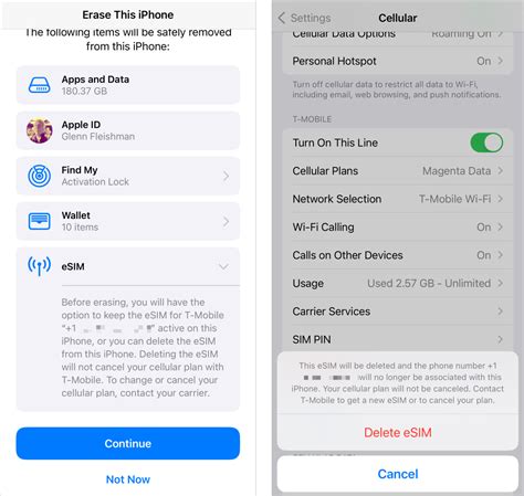 Does Erase All Content And Settings Remove Esim