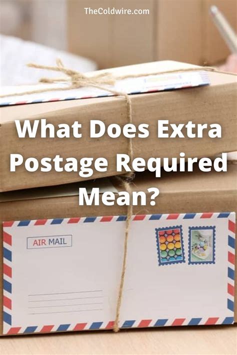 Does Extra Postage Mean Two Stamps