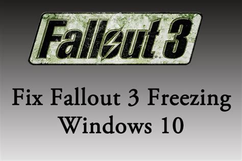 does fallout 3 run on windows 10