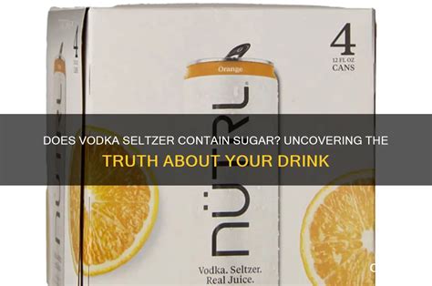Does Flavored Seltzer Have Sugar