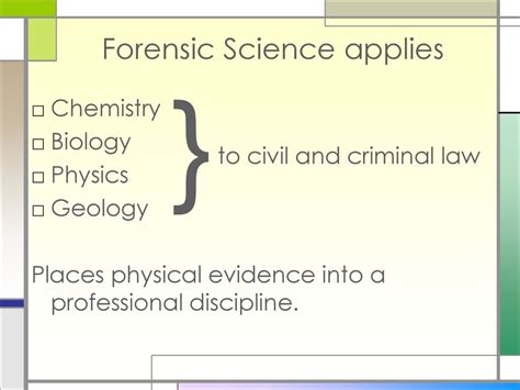 does forensic science involve physics
