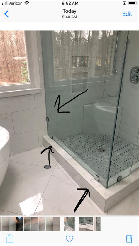 does frameless shower door leak