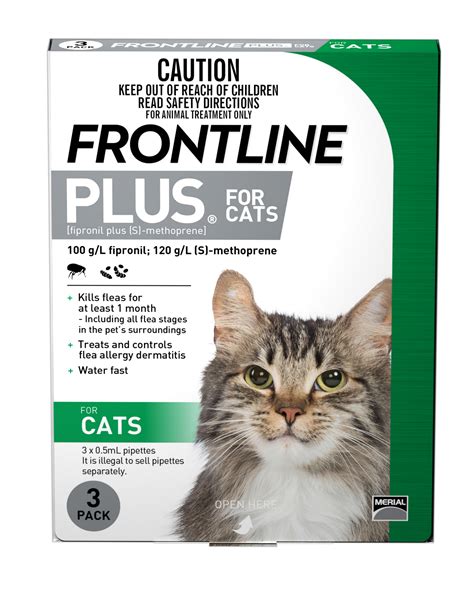 does frontline work for fleas on cats