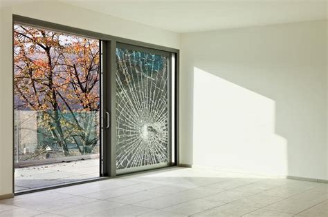 does glass door security film block view