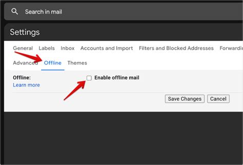 does gmail work offline