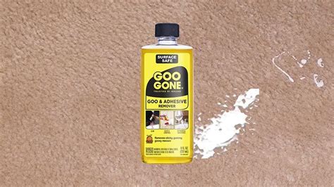 does goo gone work to remove old carpet glue