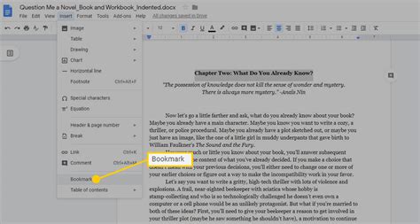 Does Google Docs Have Bookmarks