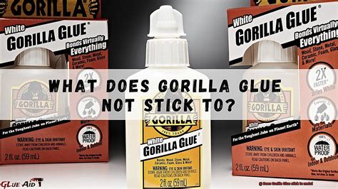 does gorilla glue stick to vinyl