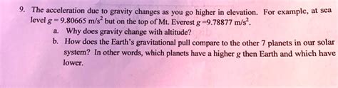 Does Gravity Change The Higher You Go