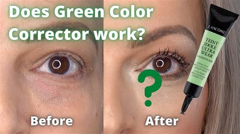 does green tinted concealer work
