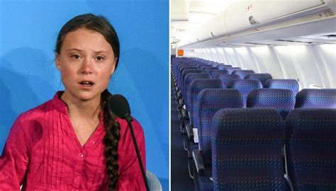 does greta thunberg fly on airplanes