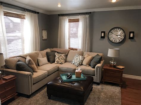does grey paint go with brown furniture