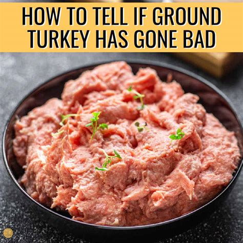 does ground turkey smell when it goes bad